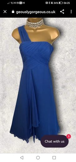 Blue Bridesmaid/Occasion Dress from Monsoon. SIZE 12