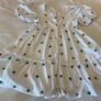 Stunning ZARA Floral Embroidery White Cotton Summer Dress 9 Fits 7 8 9 Image 4