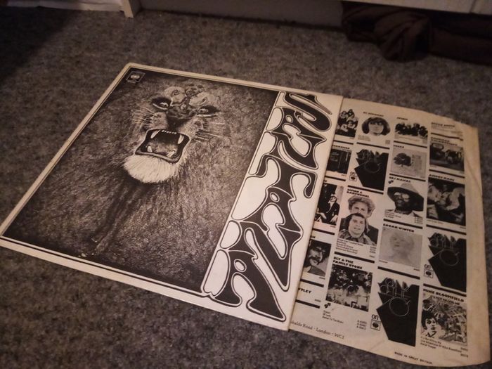 SANTANA debut 1st UK press 1969 LP laminated classic rock complete Hendrix Eric Clapton