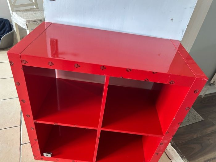 Red High Gloss Ikea Kallax