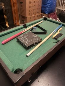 Mini pool table - party game / date night game