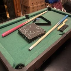 Mini pool table - party game / date night game
