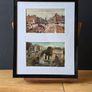 Vintage Dublin Wall Art  3 Framed Displays with 6 Old Postcards Image 2