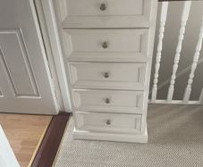 5 drawer tall boy chest of chest of drawers 211/2" x 43 "