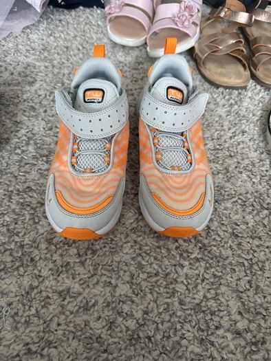 Nike air max grey-orange uk13.5/eu 33