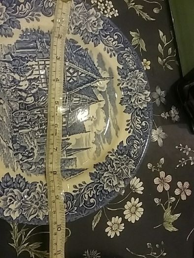 English Ironstone Pottery Blue/White Wares