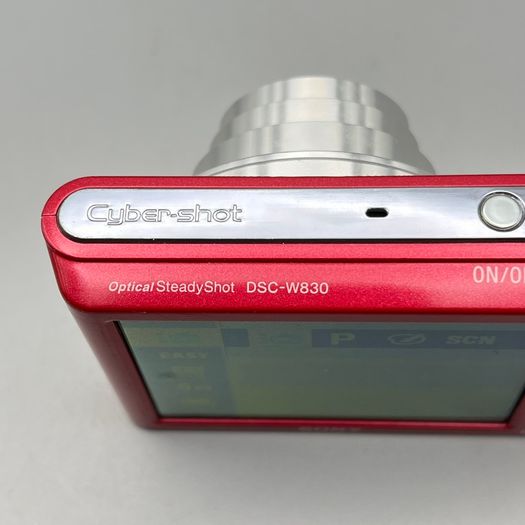 Sony DSC-W830 20.1MP Digital Camera Red - Full Kit