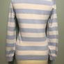Tommy Hilfiger Ladies Light Blue & White Stripe V Neck Jumper Size Small Image 5