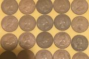 Elizabeth Halfpenny  x28 Pictures of each coin