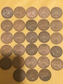 Elizabeth Halfpenny  x28 Pictures of each coin