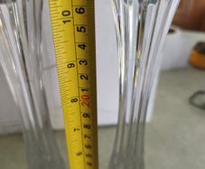 TIPPERARY CRYSTAL, 2 Tall New Candle Holders in woodin box.