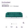 Teal dfs Enchanted sofa set. Four seater and cuddle seat. Image 6