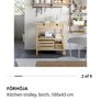 Wooden Island / Trolley (Birch Wood) Image 6