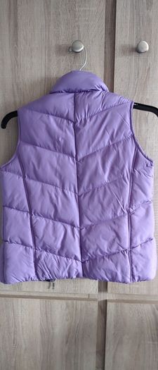 Warm vest with pockets purple fits 6-8-10