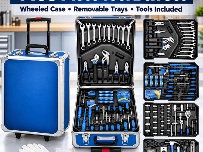 Tool trolley set with 1400 Tools Tool box
