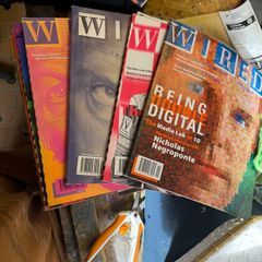 16 Vintage WIRED Magazines 1990s to the Early 2000s. Tech History / Collectible Set