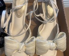 PACKAGE: wedding shoes , wedges and hairband
