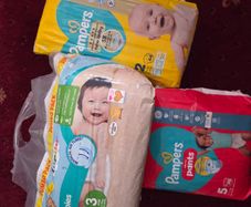 4 x Brand New Packets of Nappies