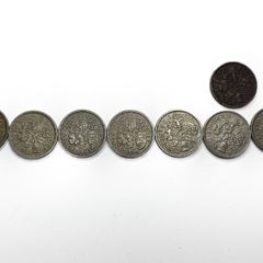 8x UK Sixpence Coins 1953-1959 Elizabeth II Pre-Decimal Lot