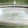 Vintage Roll Top Silver Plated Butter Dish With Glass Insert Vintage Image 4