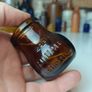 486 - Set of 2 Vintage Brown Amber Glass Cork Top Collectible Decorative Bovril Bottles Image 6