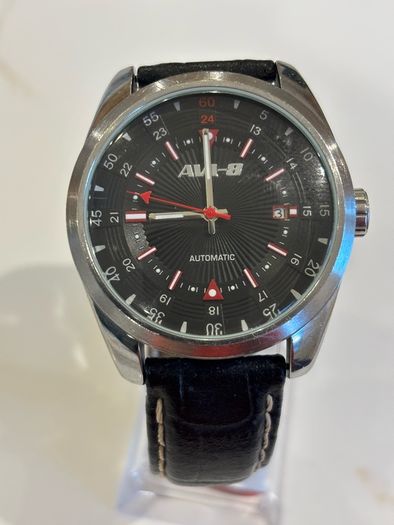 AVI-8 WB070198 Automatic Mens Pilot Watch. Black Dial. Working
