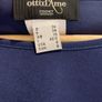 Navy silk-mix long-sleeve blouse (U.K. 10) Image 3