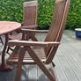 Hard Wood Garden Table & Chairs Image 7