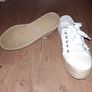 Great pair of Next canvas/jute shoes, size 4, like NEW Image 2