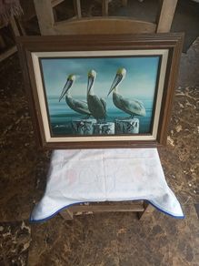 B Grant Pelicans oil on canvas