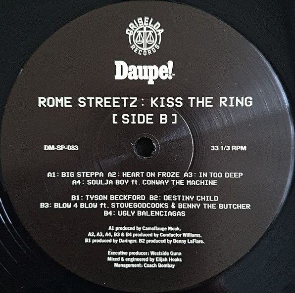 Rome Streetz: Kiss the Ring 2 x Vinyl, LP, Limited Edition, Numbered