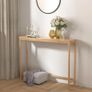 Console Table, Slim Entryway Table, Narrow Sofa Table, 100cm Bamboo Hallway Table for Entryway, Living Room, Bedroom, Foyer, Natural Image 6
