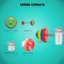 Kids Barbell Set  Adjustable Children's Toy Weights & Plastic Barbell Toy with Drinks Water Bottle, Kids Gym Equipment for Pretend Play, Fun Fitness Toys for Boys & Girls Home Workout Image 4