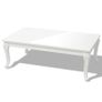 Coffee Table 115x65x42 cm High Gloss White Image 5
