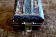 Vintage brass/wood jewellery box