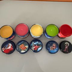 Vintage Coca Cola holiday candles 4 Christmas 1 Halloween