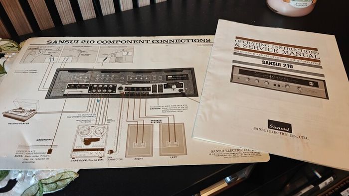 Sansui 210 Home Stereo Audio AM FM Vintage Receiver