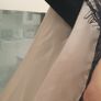 REISS ivory and black lace dress Sz 12 Image 7