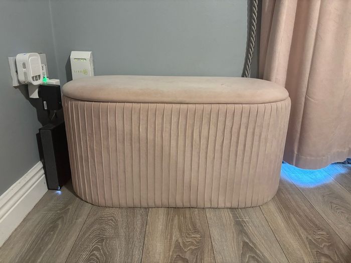 Blush pink storage
