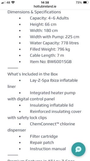 Lay-Z-Spa Ibiza Hot Tub
