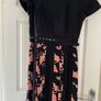 French Connection black/pink dress - floral & pleated skirt Image 2