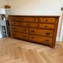 Large solid wood antique style dresser with mirror Image 3