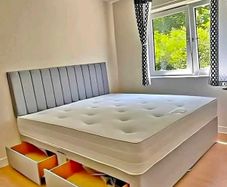 New Stylish single ,Double 4ft, 4ft6, King 5ft And 6ft Superking Sizes Divan Beds Instock. Drawers And Optional Tufted Mattresses Available. Free Delivery