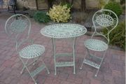 Two Seater Table and Chairs Oval Green D1558