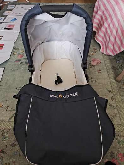 Out'nAbout Nipper Single Carrycot - Navy PRICE DROP!!!