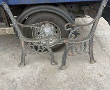 metal bench ends