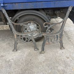 metal bench ends