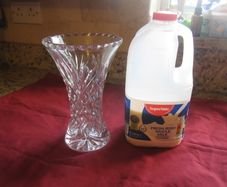 GALWAY Crystal vase    8 inch