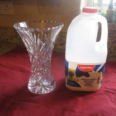 GALWAY Crystal vase    8 inch