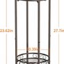 2-Tier Tall Metal Plant Stand, Bronze, 70x30cm, Indoor/Outdoor, Anti-Rust, Easy Assembly Image 6